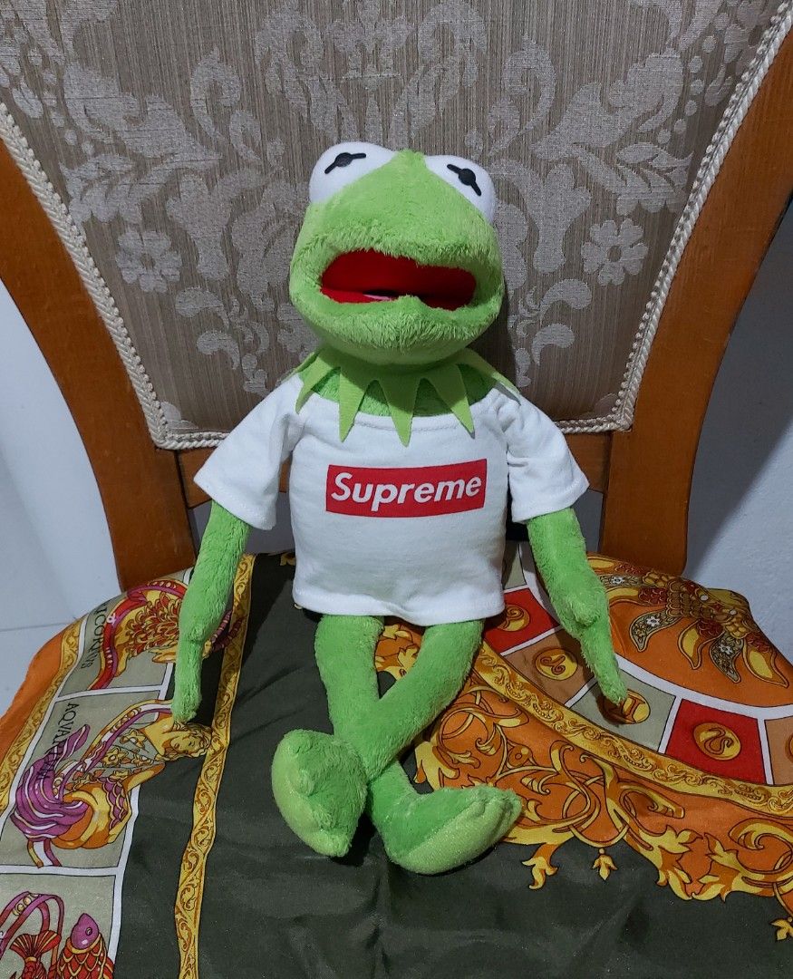 Kermit the Frog TY Beanie x Supreme Plush Stuffed Toy Hobbies
