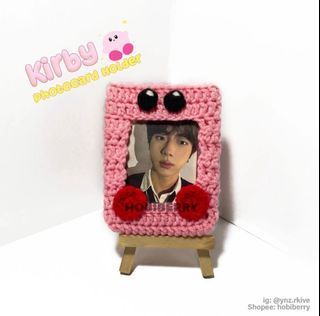 Kirby Inspired Crochet Photocard PC Holder