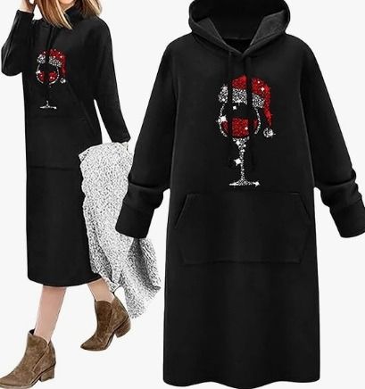 Christmas sweatshirt clearance dress