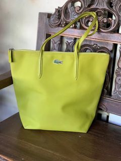 LACOSTE Tote Bag in Lime