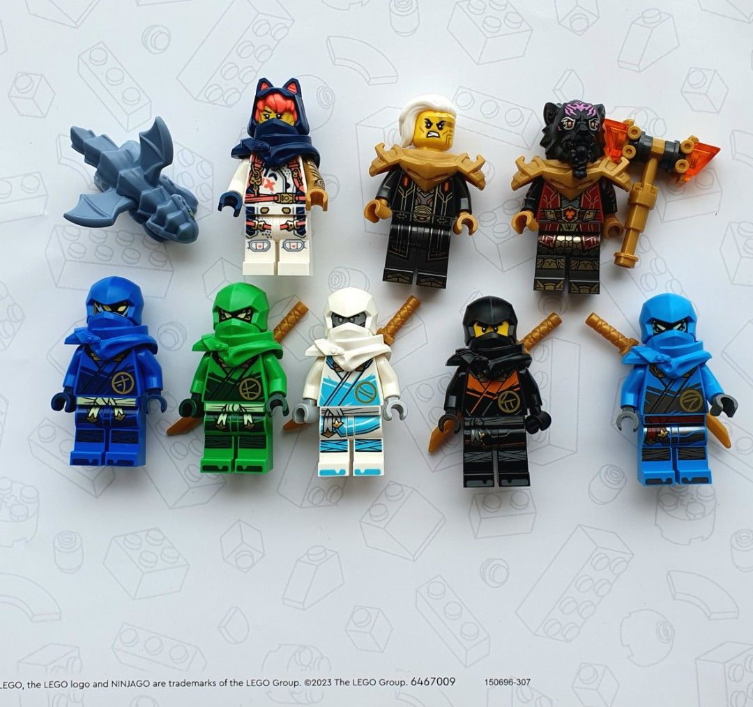 Lego Ninjago Minifigures dragons rising Lloyd Nya cole Zane jay
