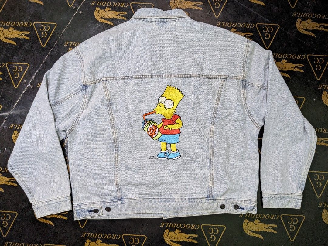 Levi's Trucker Jacket Bart Simpson, Men's Fashion, Coats, Jackets and ...