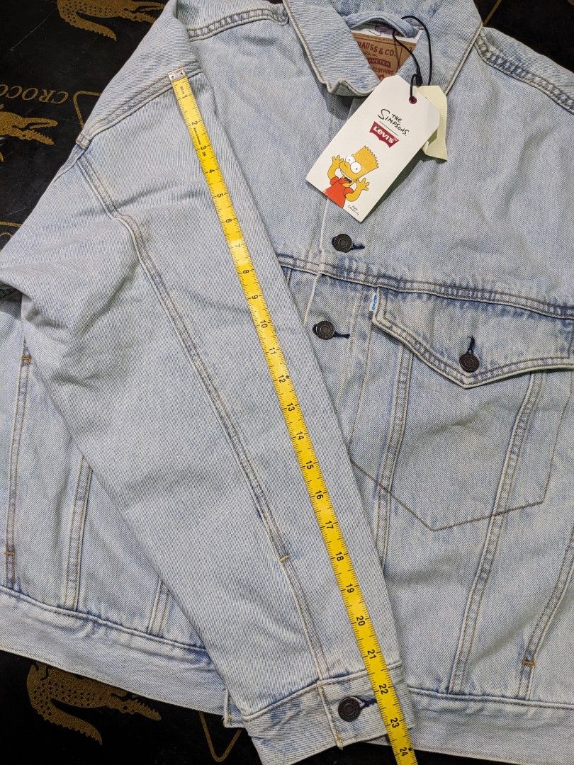 Levi's Trucker Jacket Bart Simpson, Men's Fashion, Coats, Jackets and ...