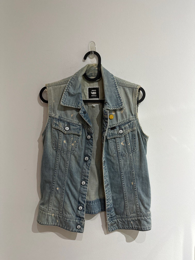 Raw sales denim vest