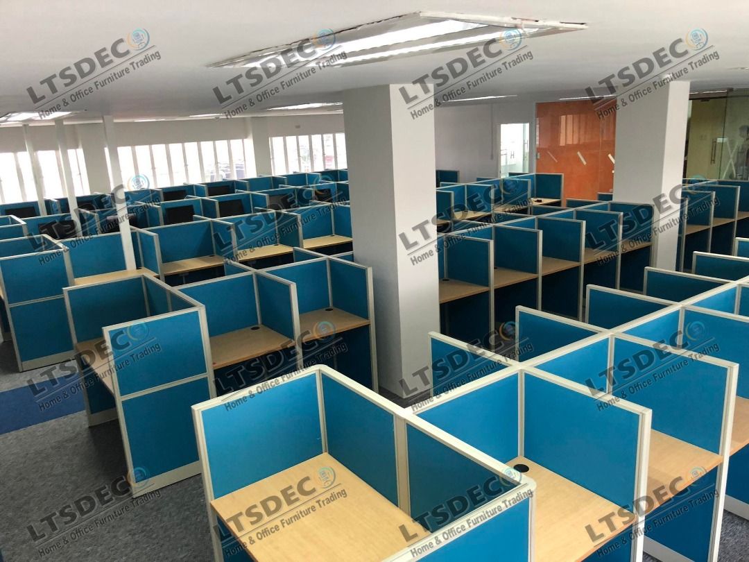 LINEAR MODULAR CUBICLE OFFICE PARTITION, Furniture & Home Living ...