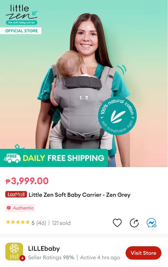 Little Zen Baby Ergonomic Carrier Babies Kids Going Out