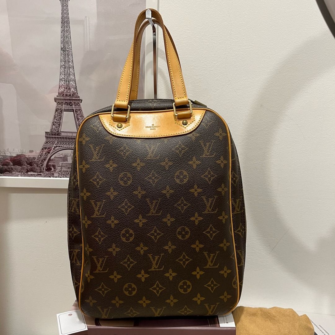 LOUIS VUITTON Excursion Brown Monogram Canvas Shoe Case Handbag France Made AUTHENTIC Luxury Bags Wallets on Carousell