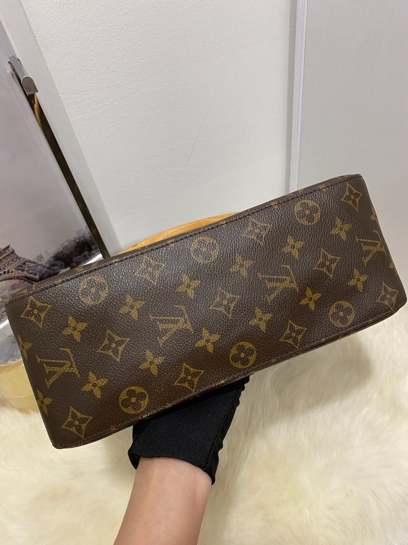 LOUIS VUITTON LOOPING BROWN MONOGRAM CANVAS SHOULDER BAG