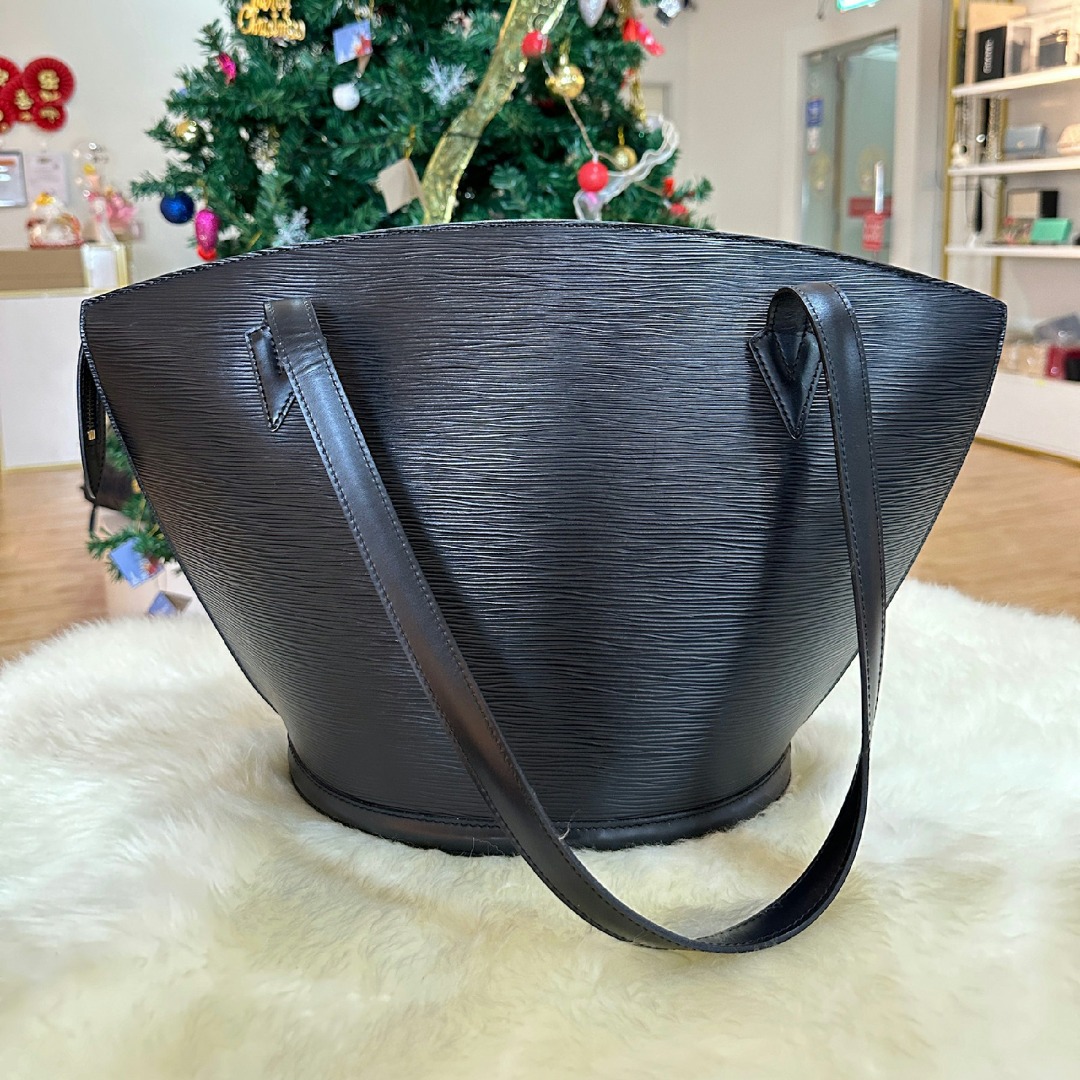 LOUIS VUITTON Saint Jacques Black EPI Leather Women s Shopping