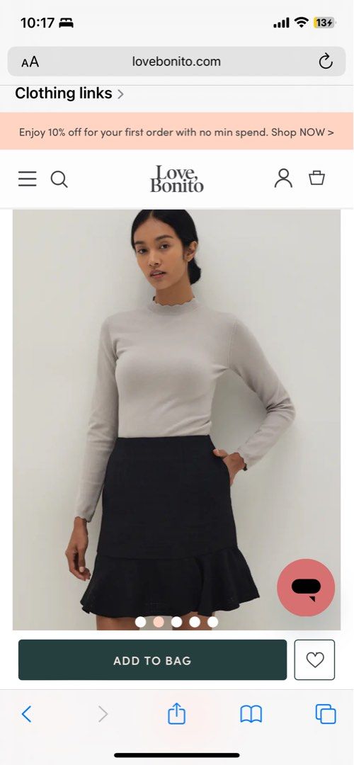 Tweed hot sale ruffle skirt