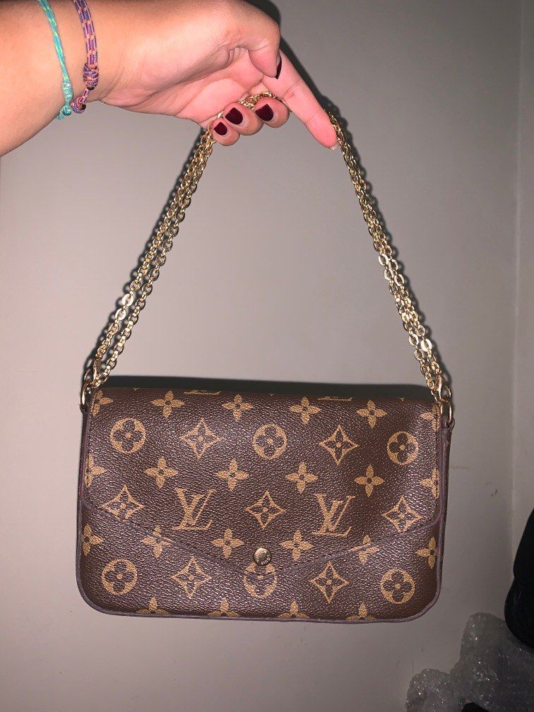 Lv envelope top sling bag