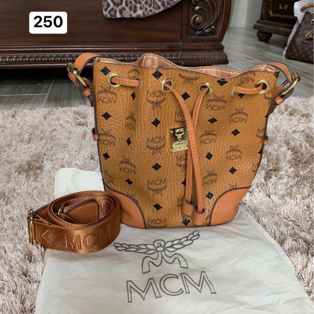 MCM Bucket bag, Luxury, Bags & Wallets on Carousell