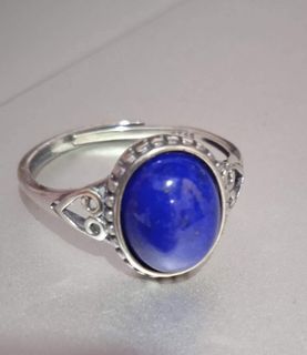 Natural Lapis Lazuli Stone Ring S925