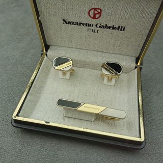NAZARENO GABRIELLI cufflinks and tie pin