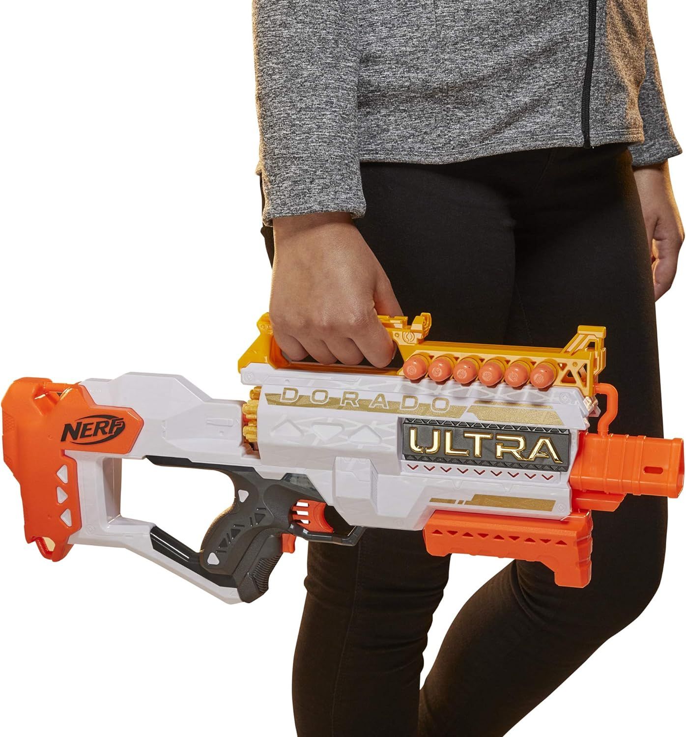 NERF Ultra Dorado Motorised Blaster, Premium Gold Accents, Fast-Back  Loading, 12 NERF Ultra Darts, Compatible Only with NERF Ultra Darts,Multicolor,F2017,  Hobbies & Toys, Toys & Games on Carousell
