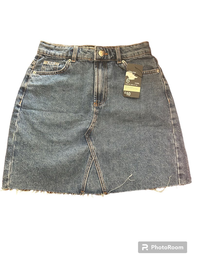 New denim skirt by Primark, Women's Fashion, Bottoms, Skirts on Carousell