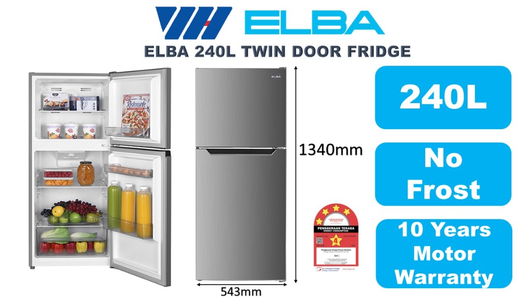 [NEW] Elba 2 Door Fridge - 10 Years Motor Warranty, TV & Home ...