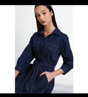 New with tag cottonink navy dress