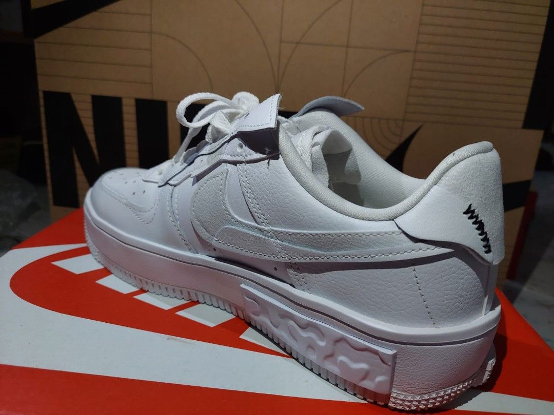 Nike Air Force 1 Fontanka Triple White Multi Color Swoosh