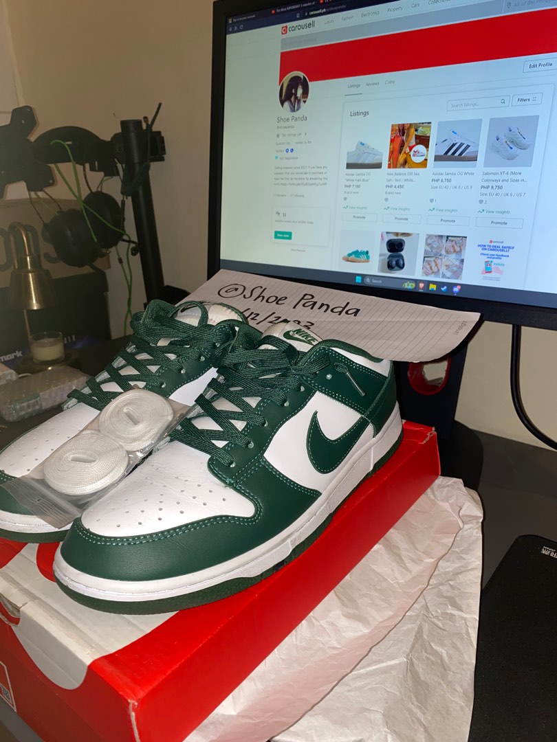 dunk low retro team green