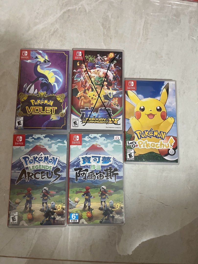 Nintendo Switch Games Pokemon legends arceus let's go pikachu