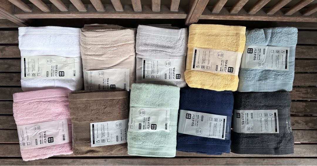 NITORI Japanese Bath Towels, Furniture & Home Living, Bedding & Towels