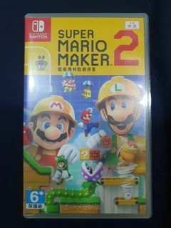 NS Switch Super mario maker2超級瑪莉歐創作家2中文版 二手