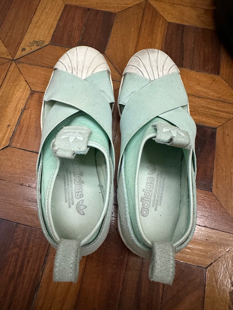 Original Adidas Superstar Slipons Mint