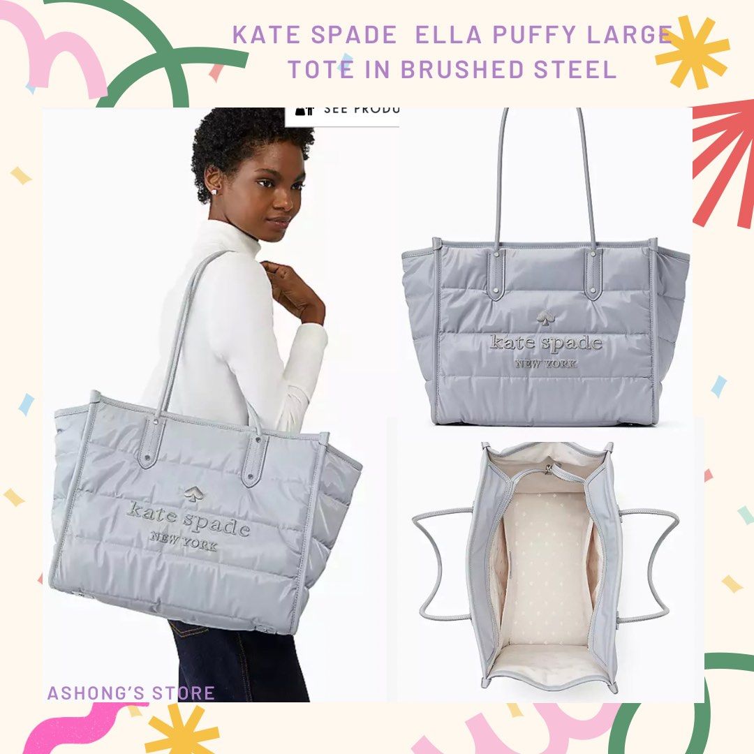 💯ORIGINAL KATE SPADE ELLA PUFF EXTRA LARGE BRUSHED STEEL (Category: Luxury Bags & Wallets) located in Quezon City. Submitted by ashongsstore (Listing ID 1269770326, Image 1). Description: ♠️KÄTË ŚPÄDÈ COLLECTION♠️ 🇵🇭ONHAND🇵🇭 Cutiessss ‼️Please look at our pictures as that is exactly what you are purchasing‼️ 💯GUARANTEED ORIGINAL AND AUTHENTIC or TRIPLE YOUR MONEY BACK! Not REPLICA, OEM, TOP GRADE QUALITY, AUTHENTIC QUALITY or Any other Term