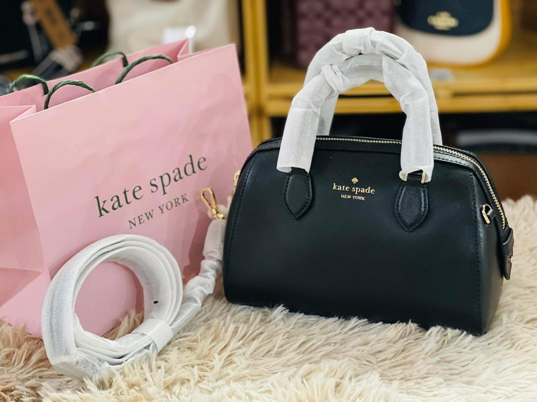 Kate spade leather clearance weekender bag