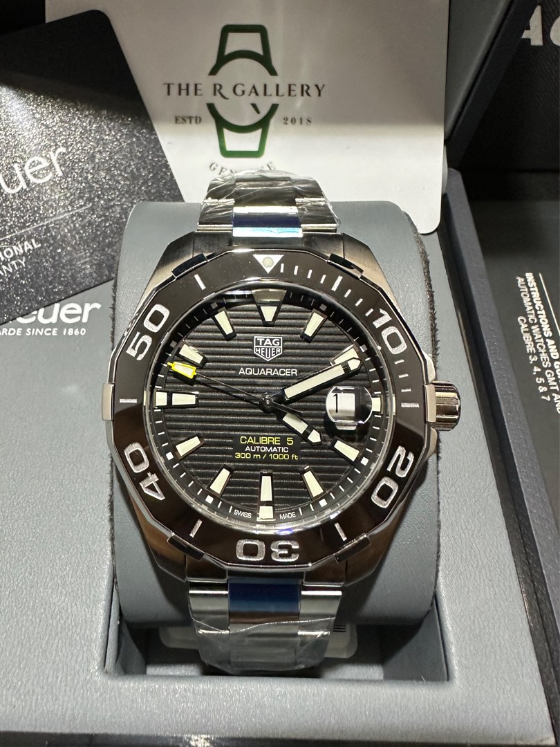 Original Tag Heuer Aquaracer Calibre 5 43mm Way201aba0927 Mens Fashion Watches And Accessories