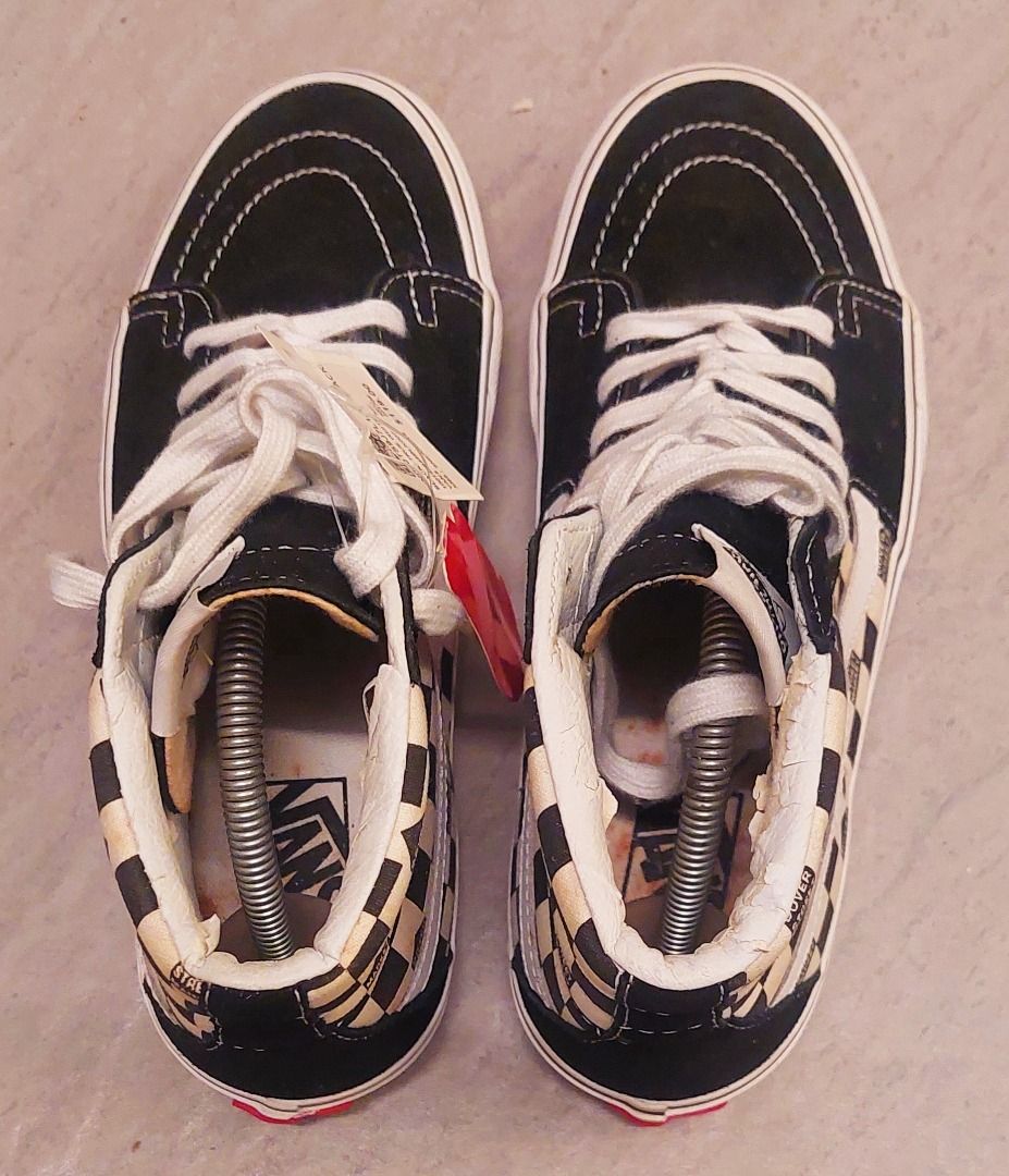 CNY SALE ORIGINAL VANS SK8 HI DSM CHECK BLACK TRUE WHITE UK 6 UNISEX