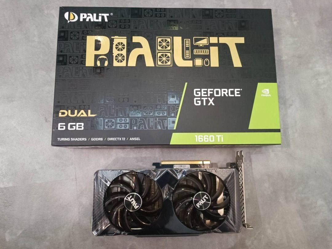 PALIT GEFORCE GTX 1660 TI DUAL GPU, Computers & Tech, Parts ...