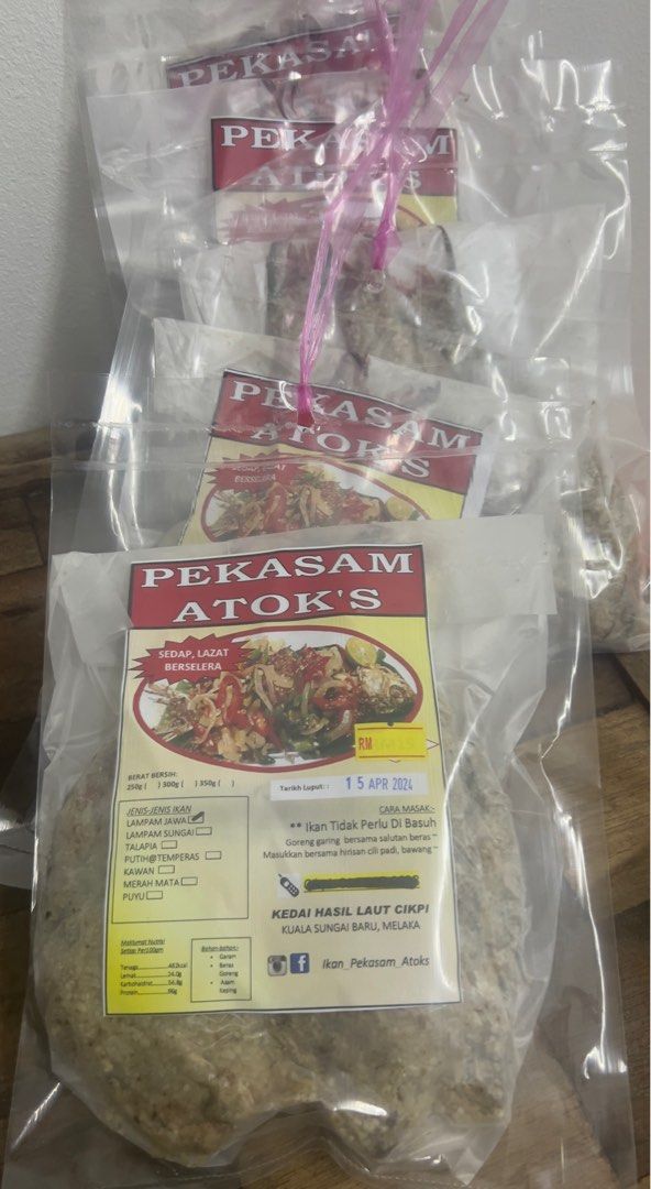 Pekasam atok’s (Category: Local Eats) located in Putrajaya. Submitted by rossieffendy.1 (Listing ID 1269878897, Image 3). Description: Jenis ikan -lampam jawa -lampam sungai -talapia -putih @ temperas -kawan -mata merah -puyu.