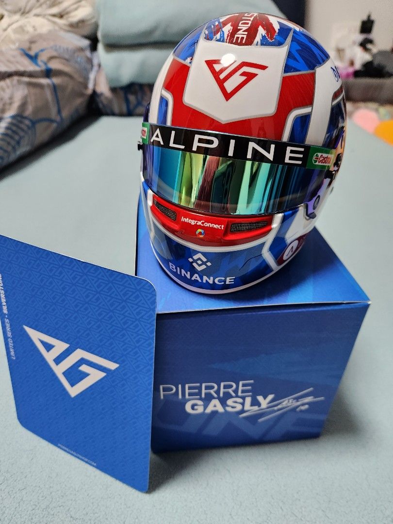 Pierre Gasly Silverstone 2023 1:2 helmet, Hobbies & Toys, Memorabilia &  Collectibles, Fan Merchandise on Carousell