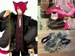 Pink tail and chains boris airay cosplay cos