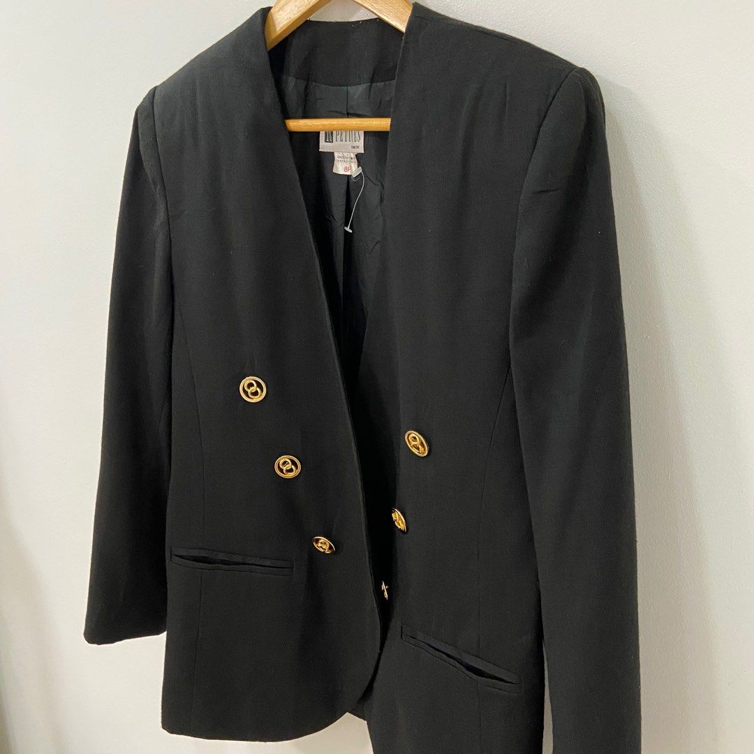 Black plain blazer >>> size 12 main image 0