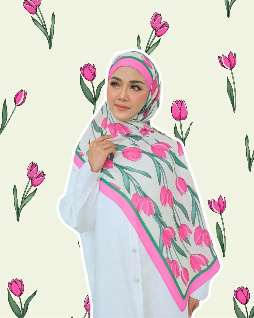 PO Teera Bellesa Aurora Collection - Cotton Voile Square, Womens Fashion,  Muslimah Fashion, Hijabs on Carousell