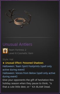 Poisoned Shadows x2 spelled Antlers