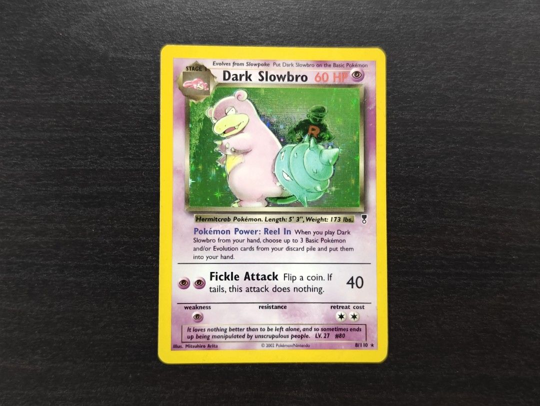 Pokemon Dark Slowbro 8/110 Legendary Collection, Hobbies & Toys, Toys &  Games on Carousell