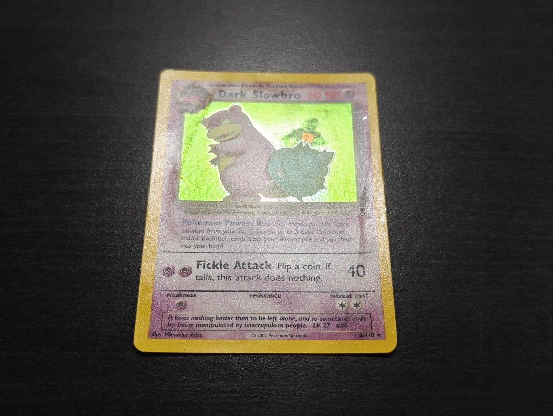 Pokemon Dark Slowbro 8/110 Legendary Collection, Hobbies & Toys, Toys &  Games on Carousell