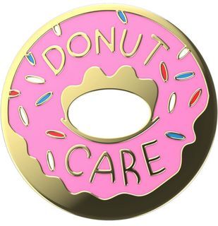 PopSockets PopGrip Phone Grip Enamel Pink Donut