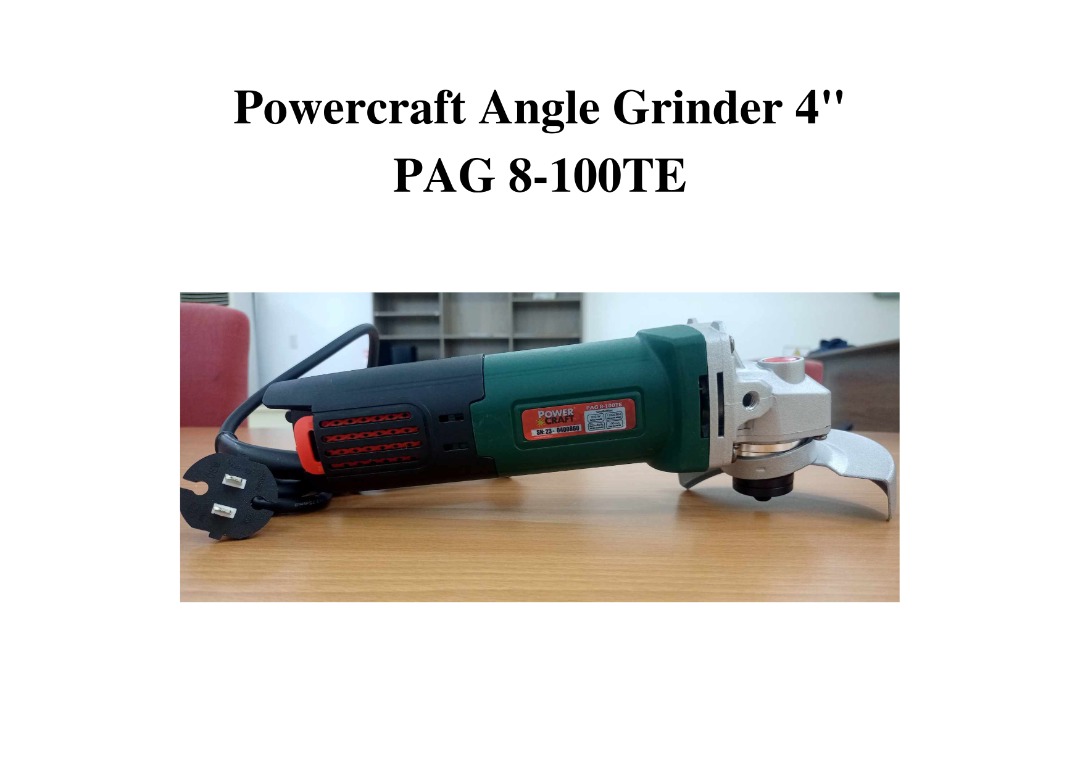 Powercraft Angle Grinder 4" PAG 8100TE, Commercial & Industrial