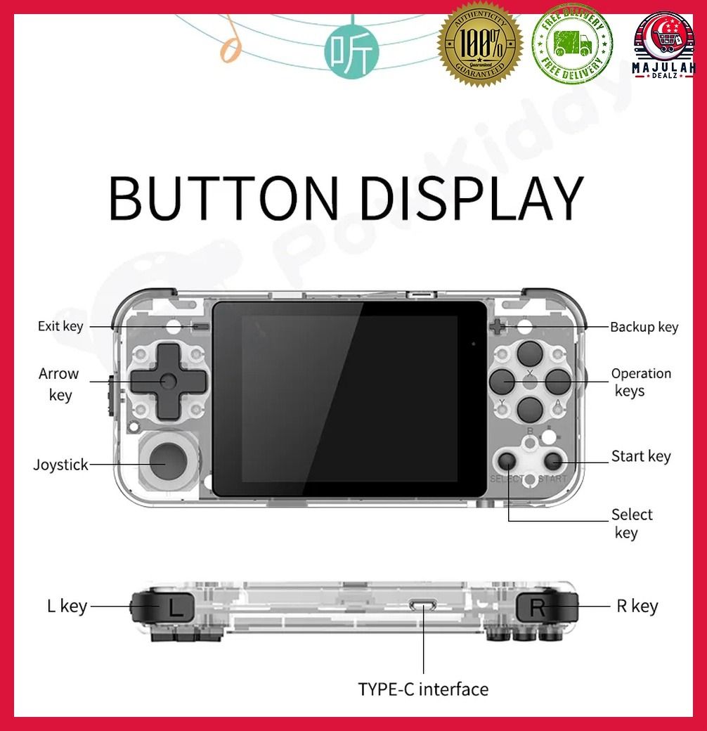 POWKIDDY Q90 Handheld Game Console 16GB A Retro Gaming Experience for