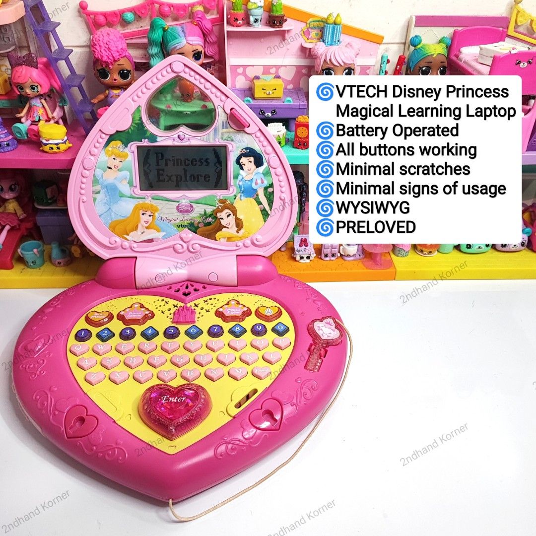 Vtech disney princess shop magical learning laptop