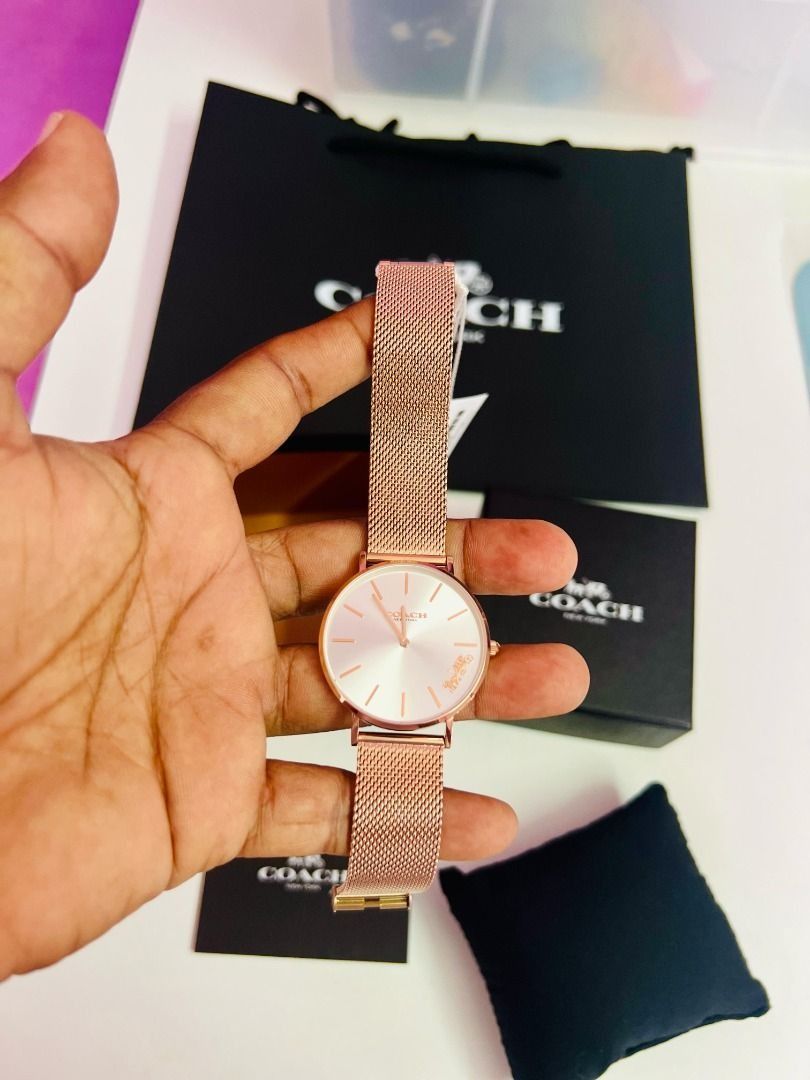 PROMO 14503126 Coach Perry Women s Watch Rose Gold rose gold Bracelet Type