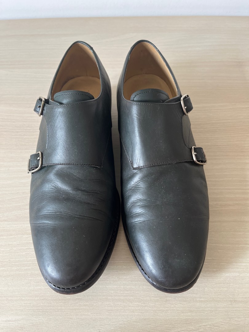 Mens black monk shoes store