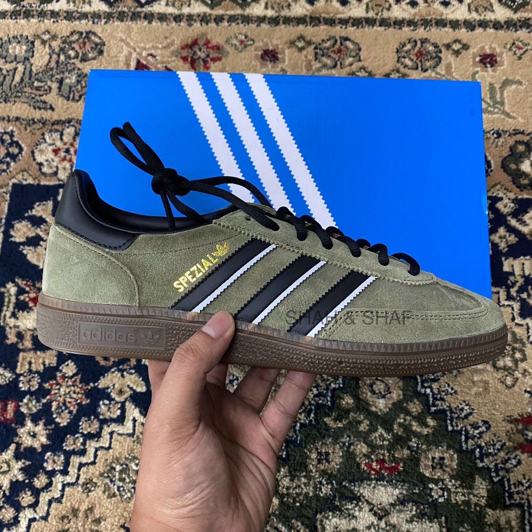 Adidas spezial olive green deals