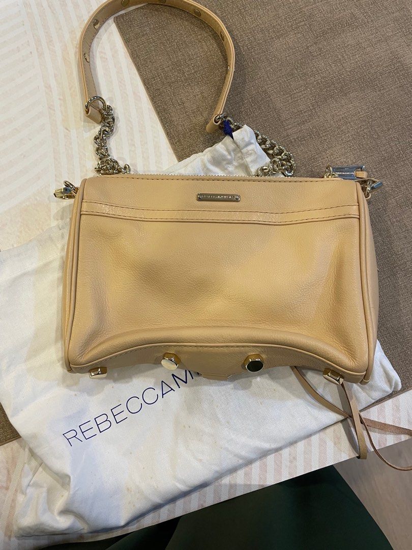 Rebecca Minkoff Crossbody mini bag handbag cream beige Women s Fashion Bags Wallets Cross body Bags on Carousell