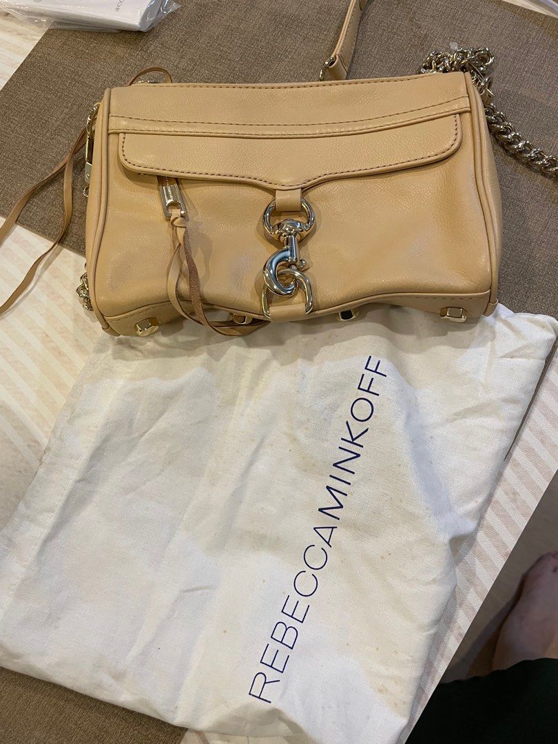 Rebecca minkoff beige top bag